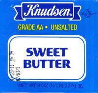 Knudsen Unsalted Grade AA Sweet Butter - 8oz (227g)