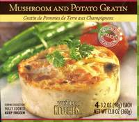 Mushroom and Potato Gratin - 12.8 0z (360g)/4 3.2 oz (90g) each