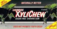 Licorice Xylichew Sugar Free Chewing Gum - 12 Pieces