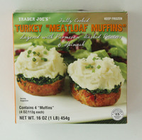 Turkey Meatloaf Muffins - 16oz (1lb) 454g