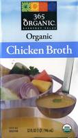 365 Organic - Organic Chicken Broth  - 32 FL OZ (1 QT/964 mL)