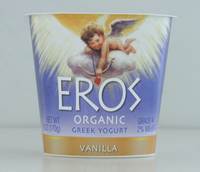 Eros Organic Greek Yogurt Vanilla  - 6oz (170g)
