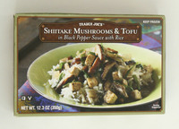 Shitake Mushrooms And Tofu In Black Pepper Sauce With Rice - 12.3oz (350g)