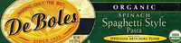 Organic Spinach Spaghetti Style Pasta - 8oz (226g) 