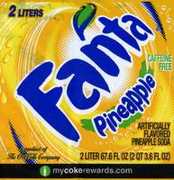 Fanta Pineapple - 67.6 FL OZ (2 QT 3.6 FL OZ)