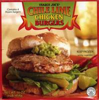 Chile Lime Chicken Burgers - 16 OZ (1LB) 454g