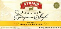 European Style Lightly Salted Butter - 16 OZ. (1LB) (454g)