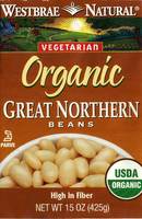 Westbrae Natural - Organic Great Northern Beans - 15oz (425g)