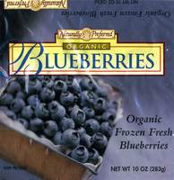 Naturally Preferred - Organic Frozen Fresh Blueberries - 10 OZ (283g)