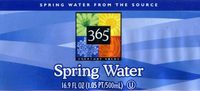 365 - Spring Water - 16.9 FL OZ (1.05 PT/500mL)