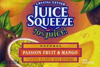Juice Squeeze - Natural Passion Fruit & Mango - 12 fl oz (355 mL)
