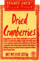 Dried Cranberries - 8oz (227g)