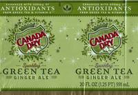 Canada Dry - Sparkling Green Tea Ginger Ale - 20 FL OZ (1.25 PT) 591 mL