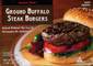 Ground Buffalo Steak Burgers - 20oz (1lb 4oz) 567g