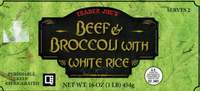 Beef & Broccoli with White Rice - 16oz (1lb) 454g